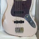 Fender Flea Jazz Bass, Rosewood Fingerboard, Roadworn Shell Pink 0141020356