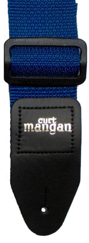 Curt Mangan Poly Guitar Strap Blue image 1