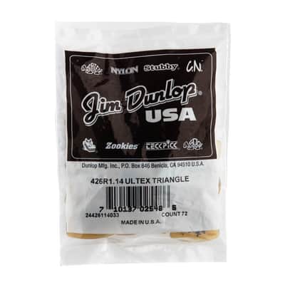 Dunlop 426R1.14 Ultex® Triangle Guitar Picks 72 Picks image 1
