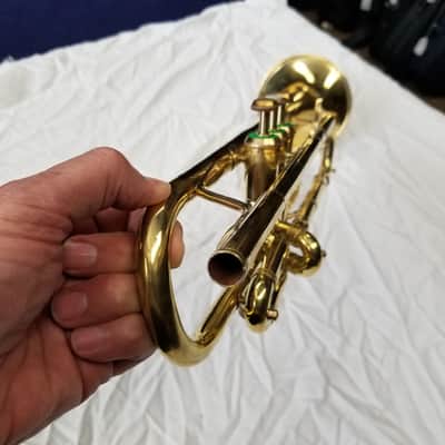 Couesnon Raw Brass Bb Trumpet Circa 1970's with original case & mouthpiece image 16