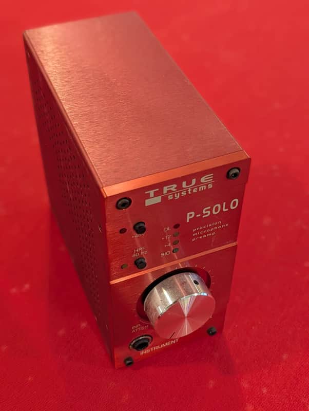 True Systems P-Solo Desktop Microphone Preamp 2010s - Red image 1