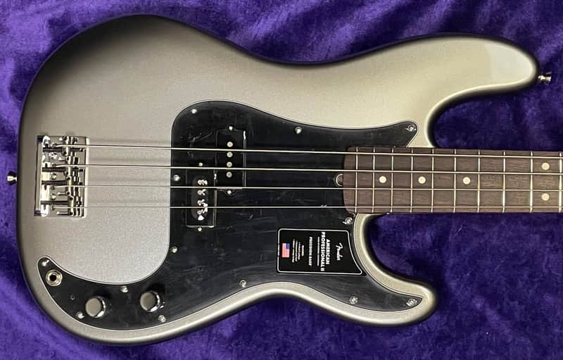 Fender AM Pro II P-Bass, Mercury w/ Rosewood *IN STOCK* image 1