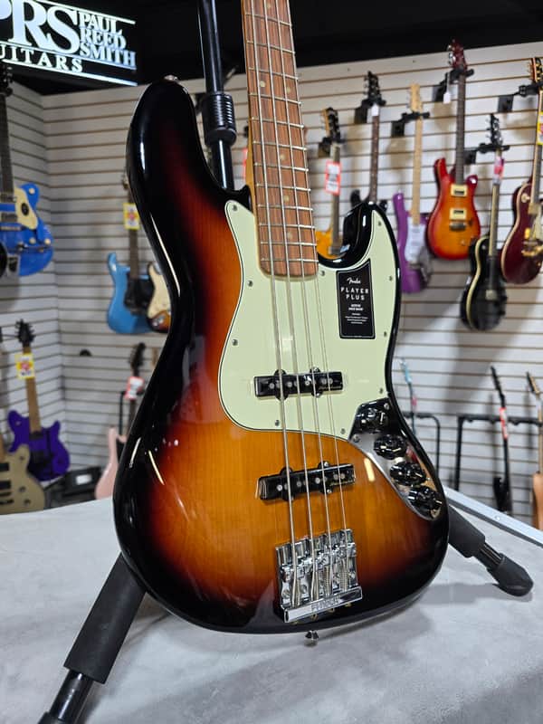 Fender Player Plus Active Jazz Bass - 3 Tone Sunburst w/ Gig Bag & PKEK*D #195 image 1