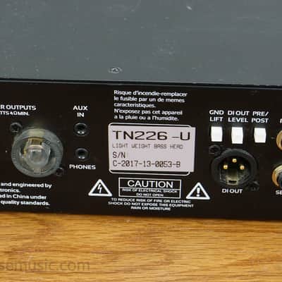 Eden TN226-U Terra Nova Series 225W Lightweight Bass Head with Semi-Parametric EQ image 8