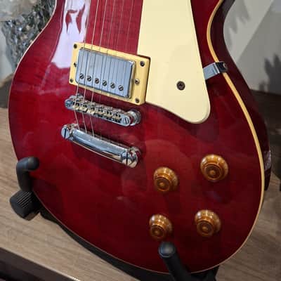 1996 Epiphone Les Paul Standard - Translucent Wine Red - MIK Unsung Factory image 7