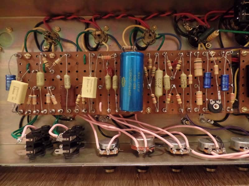 Handmade 1968 Marshall Super Lead Plexi 12,000 Series CLONE/REPLICA Mustard Caps Iskra image 1