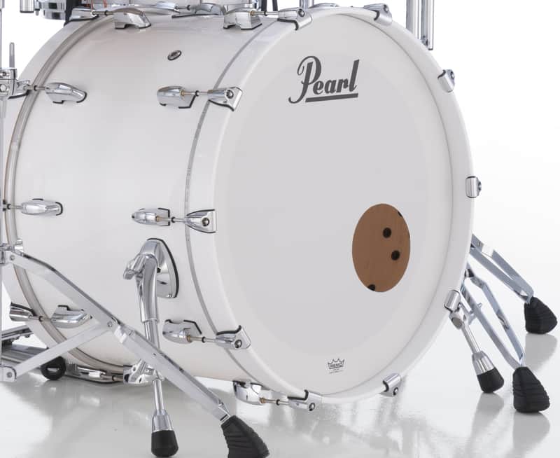 Pearl Masters Maple 24x14" Arctic White Premium Lacquer #109 Bass Kick Drum NO MOUNT | NEW | Authorized Dealer image 1