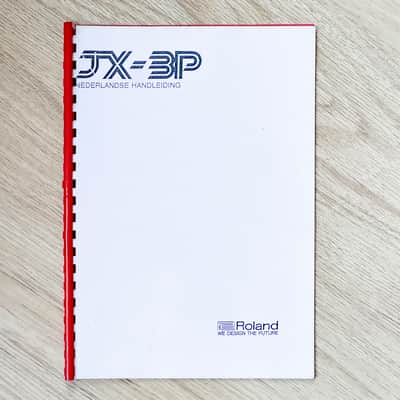 Roland JX-3P // Vintage Manual DUTCH / NEDERLANDS