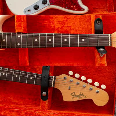 1966 Fender Musicmaster II in Olympic White 6.2lbs. 23 short scale image 7