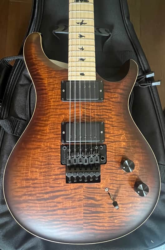 PRS Dustie Waring Signature CE 24 Floyd 2020 - Present - Burnt Amber Smokeburst image 1