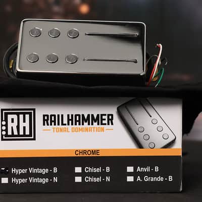 RAILHAMMER Hyper Vintage Neck Chrome Humbucker Pickup