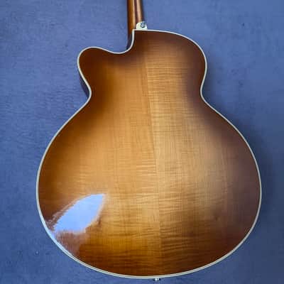 Hofner 4550 S - 1950s archtop guitar - fretjob, electrified, player image 8