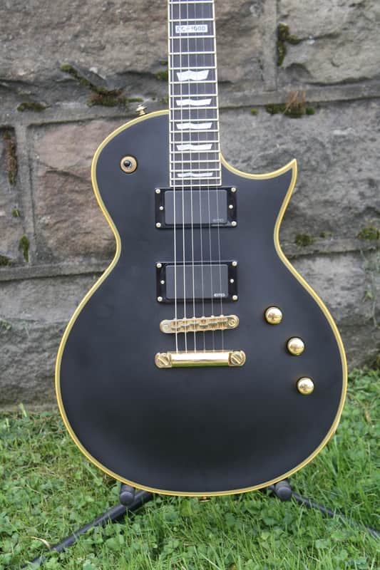 ESP LTD Deluxe ec1000 vintage black Black Matte image 1