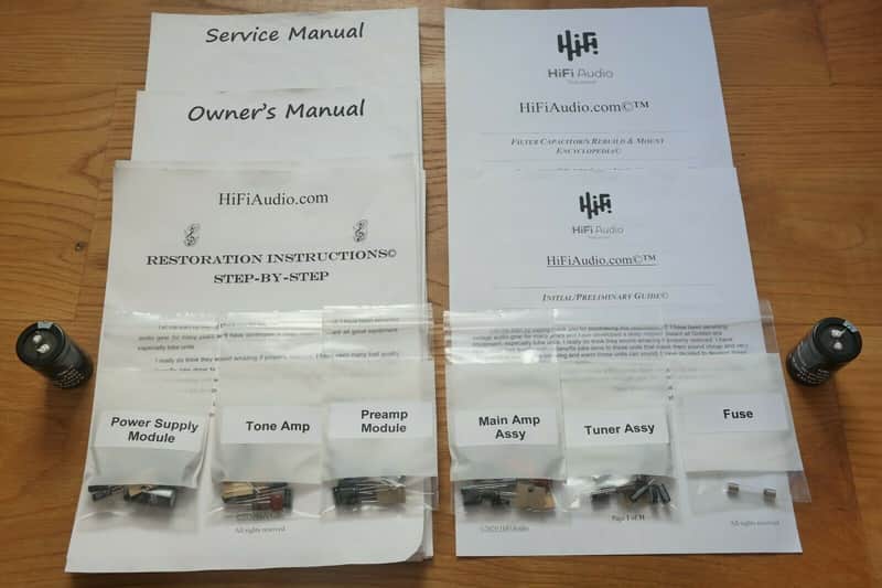 Kenwood KR-4200 restoration kit filter capacitor repair rebuild fix image 1
