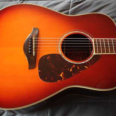 Yamaha FG730S Dreadnought Solid Sitka Top / Rosewood Acoustic Guitar 2008 Cherry Burst image 17