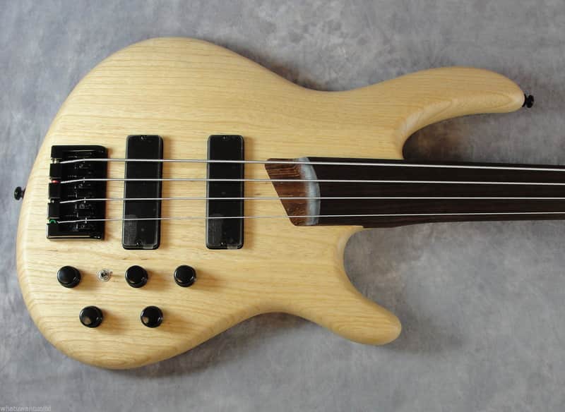Cort Artisan Series B4FL Fretless Electric Bass Guitar Bartolini Pickups New image 1