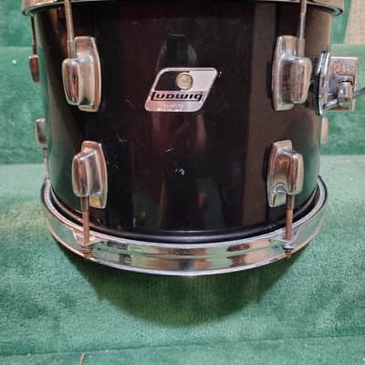 Ludwig Rockers 13"((diameter)x9" (depth) Tom 1980's - Black Wrap image 1