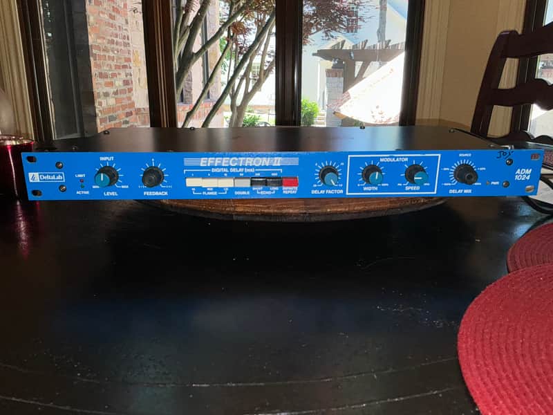 DeltaLab Effectron II ADM 1024 Digital Delay – 1980s – Blue – Good – Free Shipping image 1