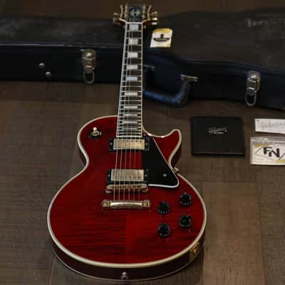 2010 Gibson Custom Shop Les Paul Custom Single-Cut Electric Guitar Wine Red + COA OHSC image 1