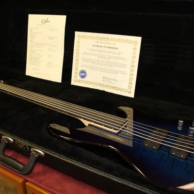 G&L L-2500 Fretless 2015 Blueburst 5-String Bass W/ Hard Case image 1