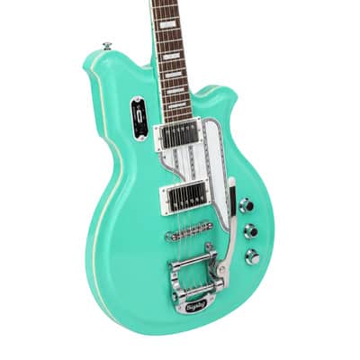 Airline Guitars MAP Baritone DLX Seafoam Green image 2