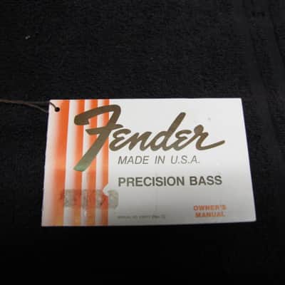 Fender Precision Bass Owners Manual 1980 image 1
