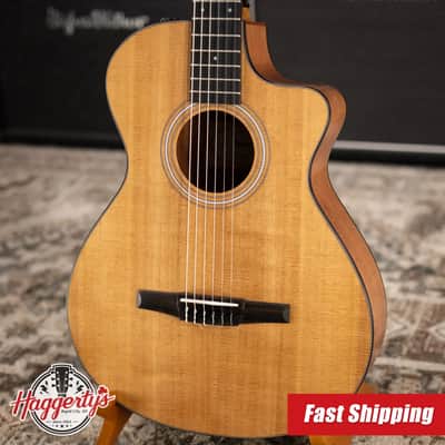 Taylor 112ce-N Nylon Grand Concert Acoustic/Electric Guitar with Gig Bag image 1