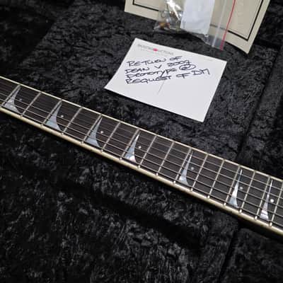 Dean Dave Mustaine King V VMNT Signature USA Custom Shop Flying V NAMM American Pre-Production Prototype 2006 PRE-GIBSON Megadeth Korina Signature Guitar Artist Owned by DAVE MUSTAINE Master Built Masterbuilt by Dean Zelinsky ESP DV8 Lawsuit image 14