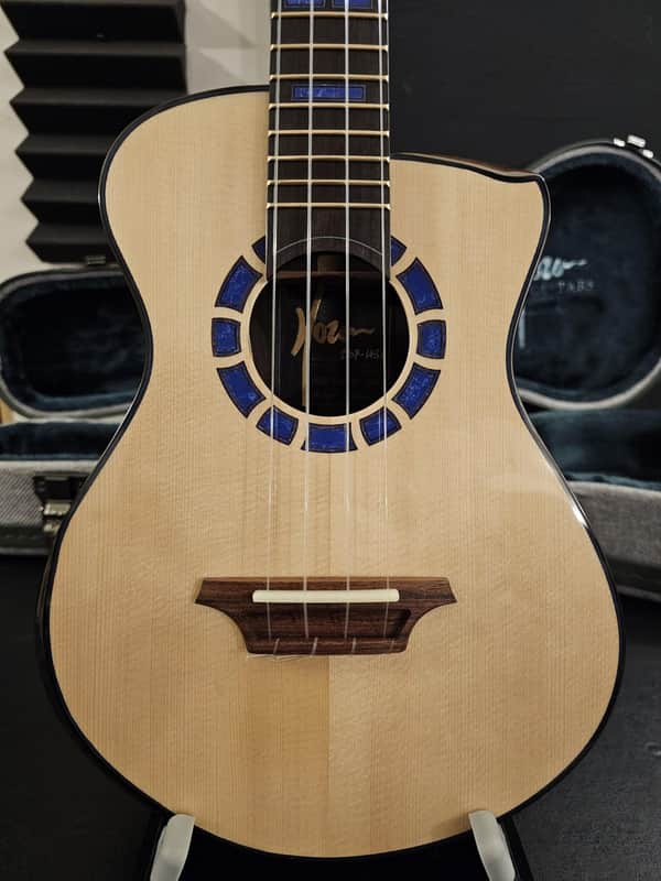 Hozen - Green Label Tenor Ukulele - German Spruce With Indian Rosewood w/ Case image 1