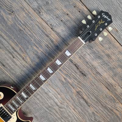 Used Epiphone "Inspired by Gibson Custom" '59 Les Paul Standard - Tobacco Burst image 5