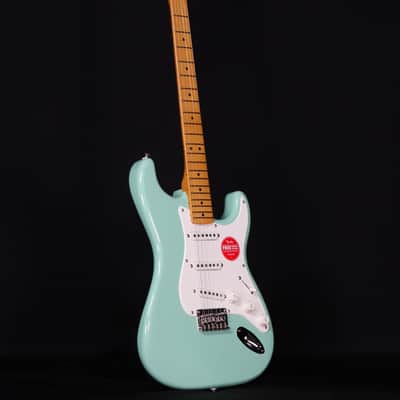 Squier Classic Vibe 50s Stratocaster HT, Maple FB, Surf Green image 8