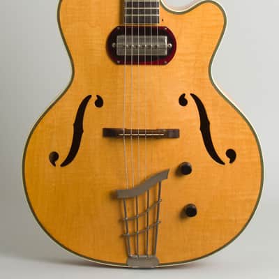 Harmony  H-65 Hollow Body Electric Guitar (1959), ser. #86H65, black hard shell case. image 3
