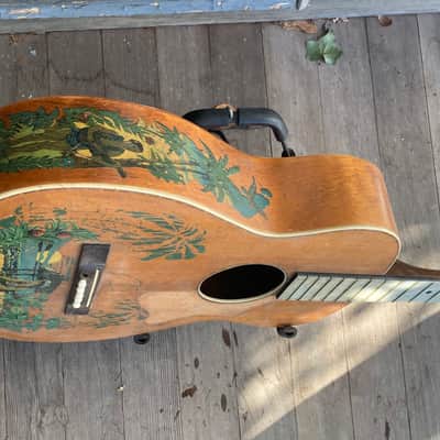 1930s Supertone Aloha Decal Hawaiian Parlor guitar Project image 9