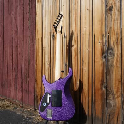 ESP Custom Shop KH-2 Neck Thru Purple Sparkle Kirk Hammett 6-String Electric Guitar w/ Case image 4