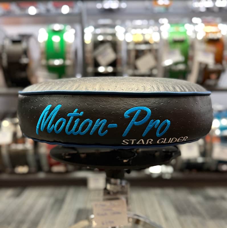 Motion Pro Drum Throne 2025 - Blue Leather image 1