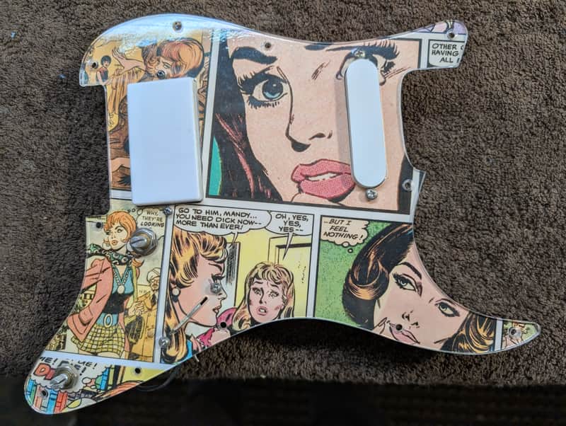 Custom Seymour Duncan Loaded Comic Book Pickguard image 1