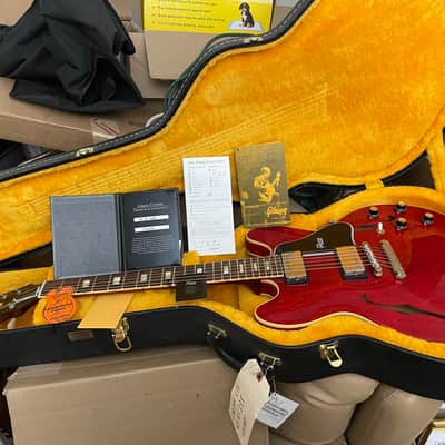 Gibson Custom Shop 64 ES-335,cherry trans gloss,MINT,COA,Orig case,all papers image 3