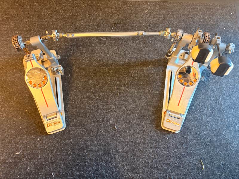 Pearl P3002C Eliminator Demon Chain-Drive Double Bass Drum Pedal 2010s - Silver / Grey image 1