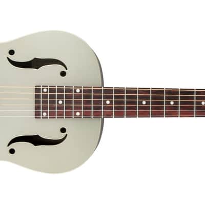 Gretsch G9201 Honey Dipper Round-Neck Brass Body Biscuit Cone Resonator Guitar - Shed Roof image 2