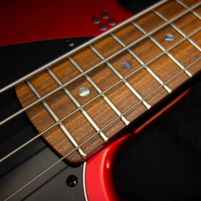 Sandberg California II / TM / Blacklabel PUs / 4-String 34″ / Highgloss Metallic Red / Alder Body / Pau Ferro FB / Varied Dot Inlays / Black Head Stock / Black Hardware / Active 2-EQ / Split Switch / Black Pickguard - 8.3 pounds SN 50005 image 13