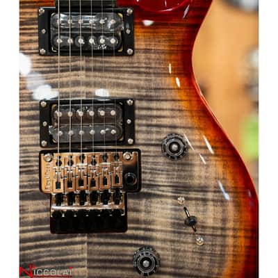 PRS SE Custom 24 Floyd Charcoal Cherry Burst image 8