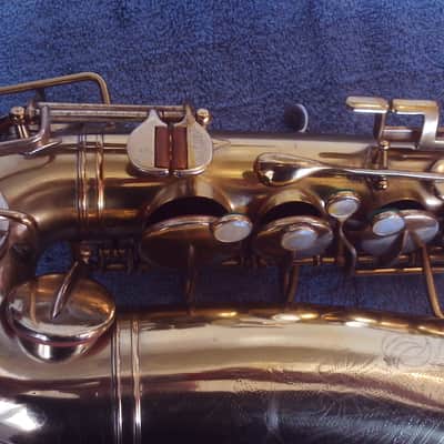 Buescher SLANT SIGNATURE ARE DECO 1938 - BRASS image 5