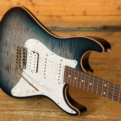 Suhr Standard Plus Faded Trans Whale Blue Burst Pau Ferro image 5