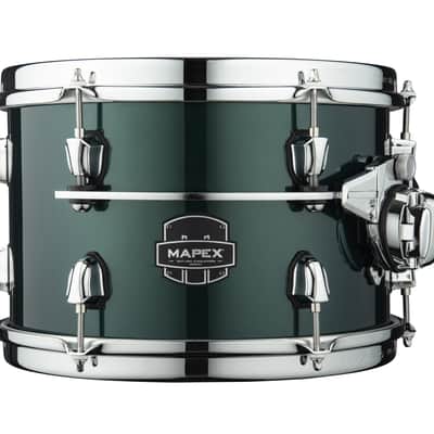 Mapex Saturn Evolution 8x7" Brunswick Green Lacquer w/Chrome Hardware Drum Rack Tom Tom Birch-Walnut | NEW | WorldShip | Dealer image 1