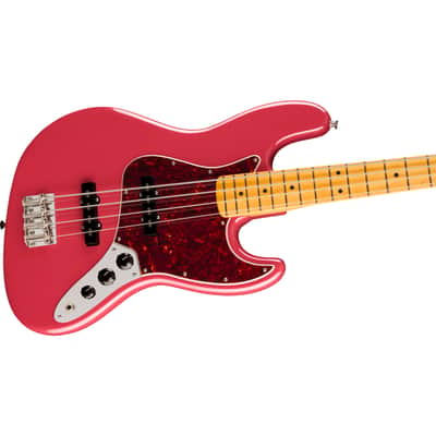 Fender American Professional Classic Jazz Bass MN Faded Dakota Red - 4-String Electric Bass image 4