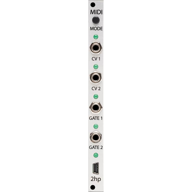 2hp MIDI Eurorack MIDI Interface Module (Silver) image 1