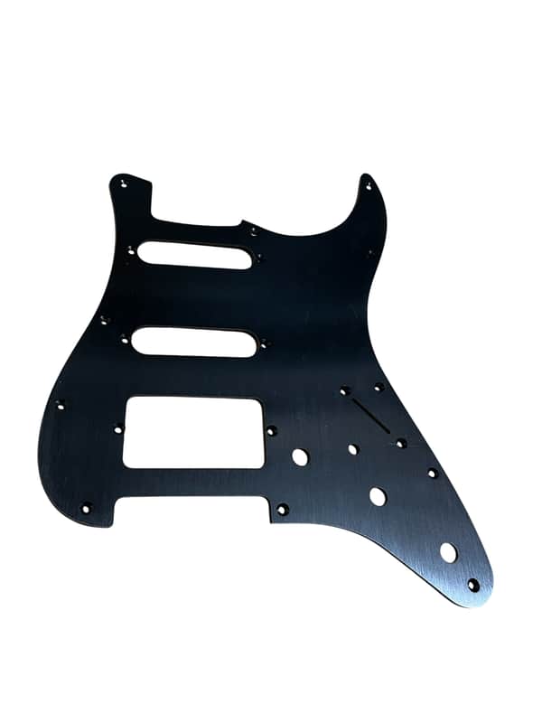 New Black SSH Brushed Anodized Aluminum Stratocaster Electric Guitar Replacement Pickguard Strat image 1