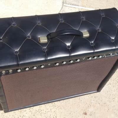 Plush Super 450 Tube Combo Amp 1972 Black Tuck N Roll Kustom Amplifier Twin 2x12 Speakers image 2