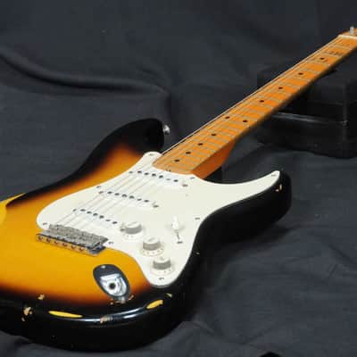 FENDER CUSTOM SHOP 1956 Stratocaster Aged Mod 2-Tone Sunburst [R19519] (07/13) image 4