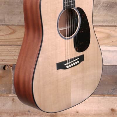 Martin D Jr E Acoustic/Electric Guitar Natural w/ Case image 2